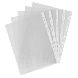 Plastic sleeves – hole-punched