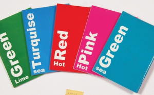 A5 color cover notebook 10 lines 40 pages.