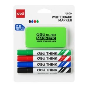 Whiteboard markers - 4 Pack + Eraser